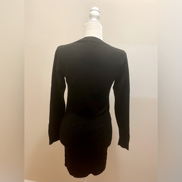 HK COLLECTION MINI KNITTED BLACK DRESS, Size S-M - Picture 3 of 8